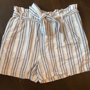 Ana Blue Striped Shorts - Size M